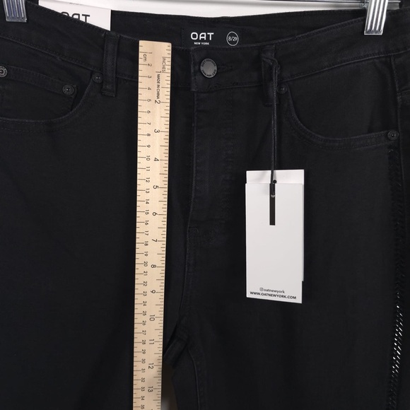 Oat New York Black Mid Rise Relaxed Slim Fit - Picture 3 of 16